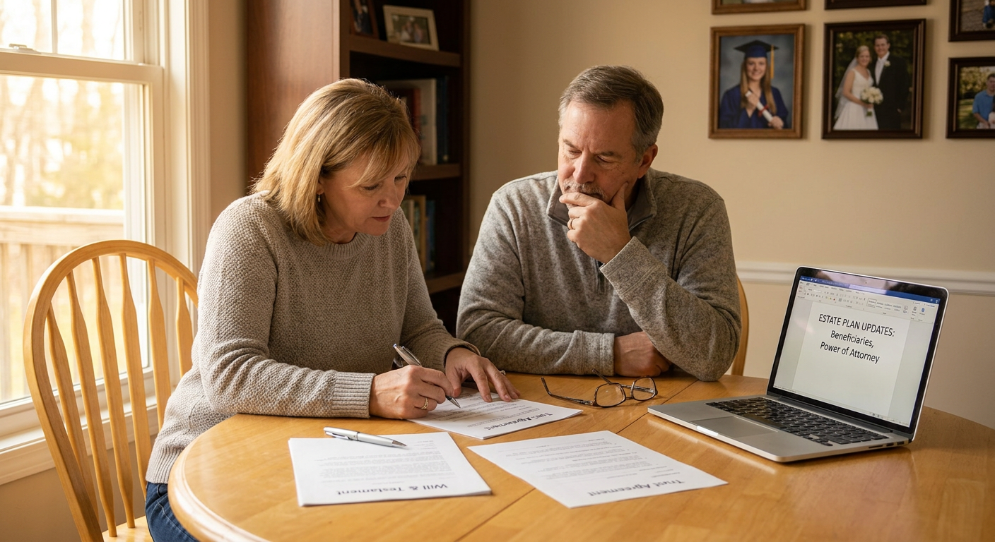Estate plan review scene